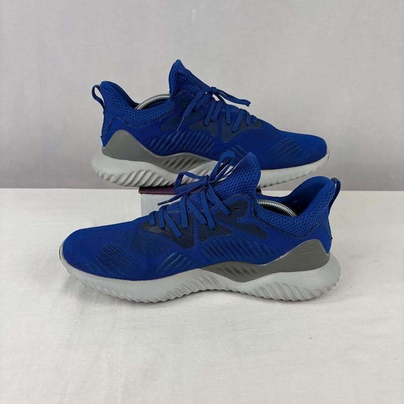 Adidas AlphaBounce Running Shoes Blue Grey Men Size 12.5 Athletic Sneakers - Picture 2 of 9